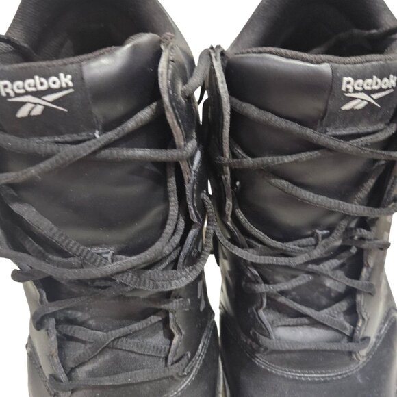 Reebok Mens 12M Waterproof Black Leather Work Boots - Picture 2 of 9